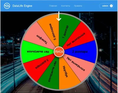 Колесо фортуны (рулетка) по купону - модуль WheelOfFortuneCoupon